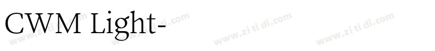 CWM Light字体转换